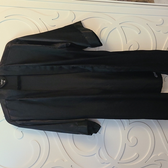 🌟3 for $30 🌟 La Senza Black Poly Bathrobe - L/XL - Picture 6 of 8